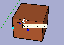 Dibujo de una semicircunferencia